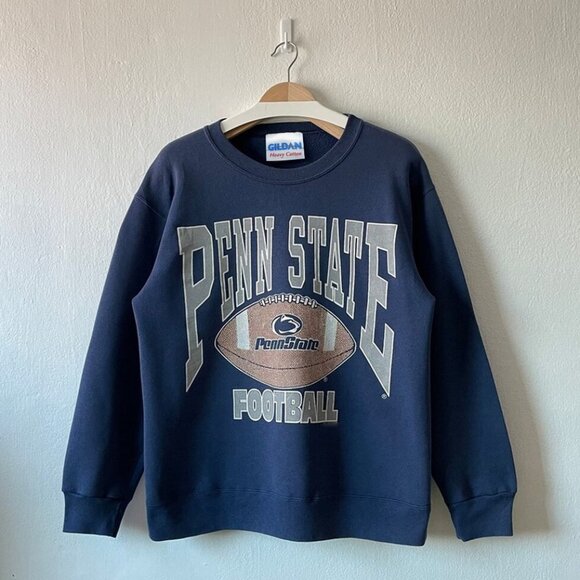 90s Penn State University Sweatshirt Penn State Nittany Lions Football Shirt tee - Picture 1 of 2